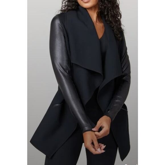 Spanx Drape Front Jacket black size 3x NWT - Picture 1 of 8